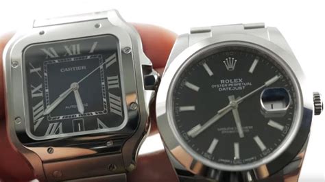 rolex datejust or cartier santos|Cartier Santos vs. Rolex Datejust .